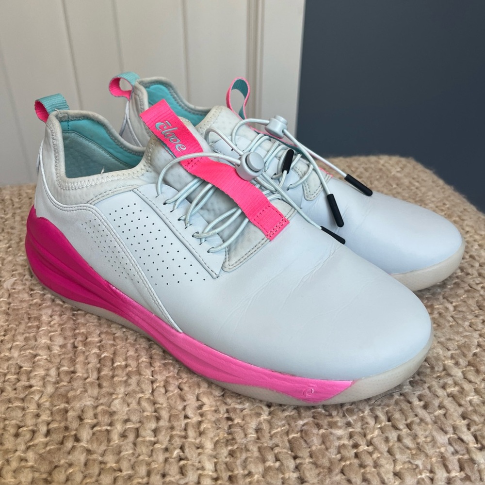 Clove Classic Nursing Work Shoes Size 10 Electron‎ Rose Lace-Up Sneaker Comfort